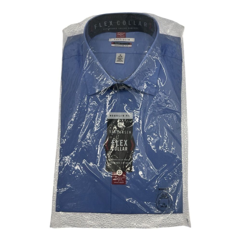 Van Heusen Flex Collar Men's Shirt in Blue 16
